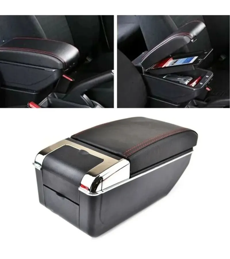 Apoya Brazo Posavasos Auto Universal Con 7 Puertos Usb