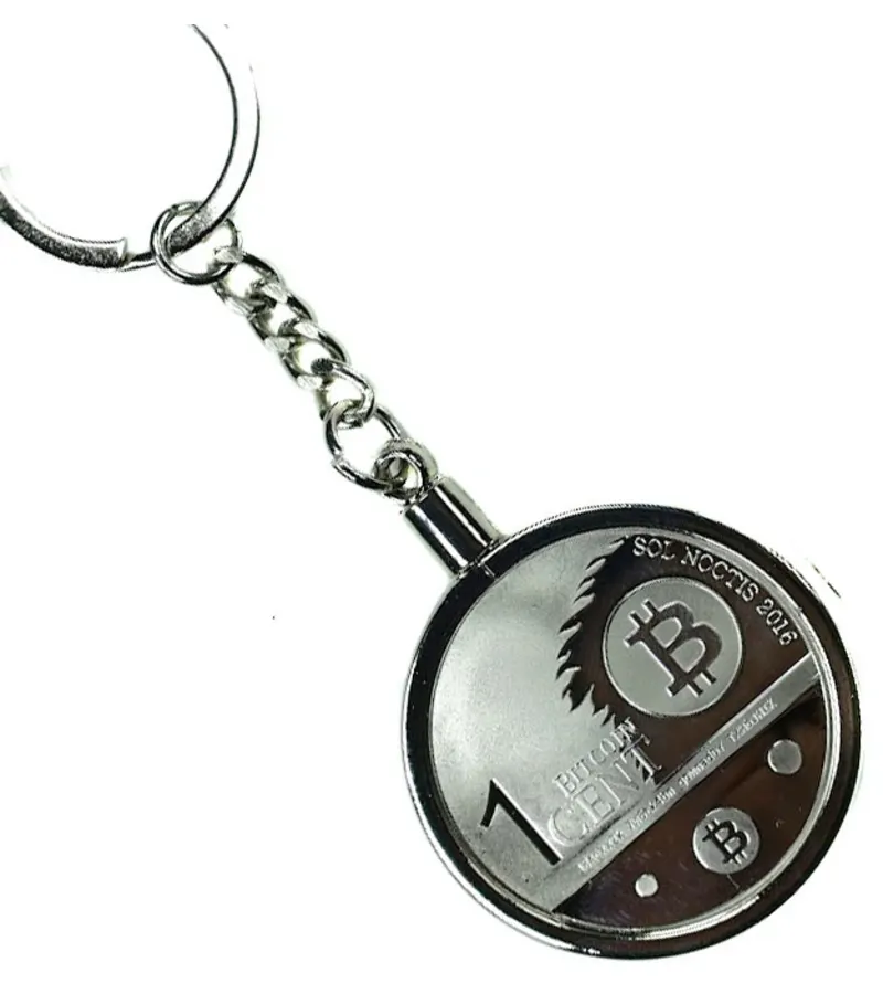 Llavero Bitcoin 1 Cent Exclusivo Alta Calidad De Lujo. Aj21