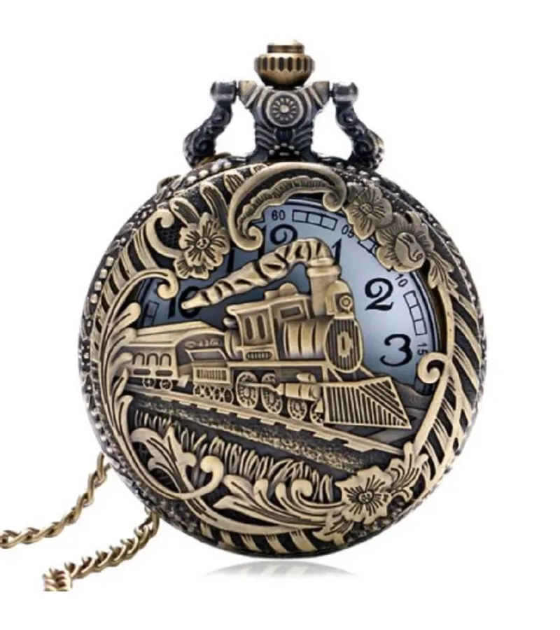 Reloj Bolsillo Vintage Tren Al Sur Quartz Al13
