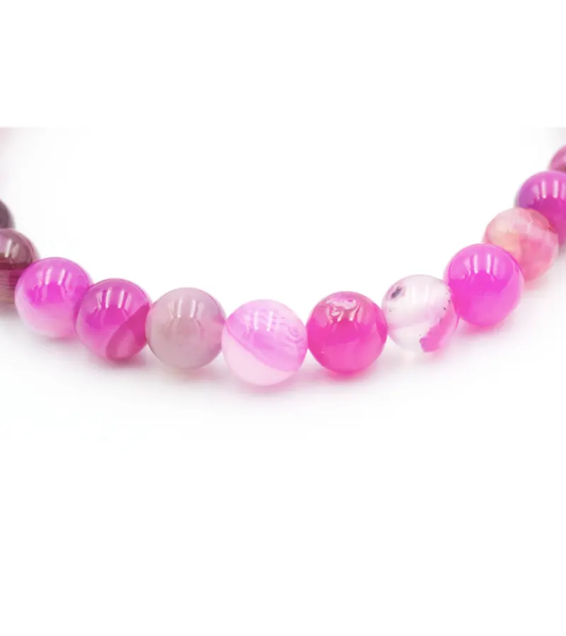 Ágata Rosa 6mm Con Colgante De Varias Piedras - Dunia apanio.com