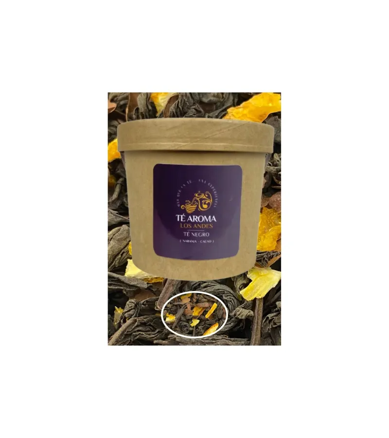 Té Negro Ceylán (naranja – Cacao) / 80grs.