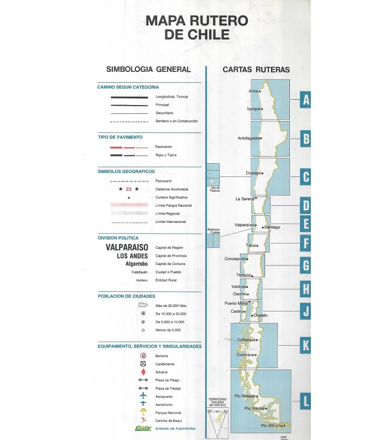Rutas De Chile / Hertz / 1990 La Picá Del Libro