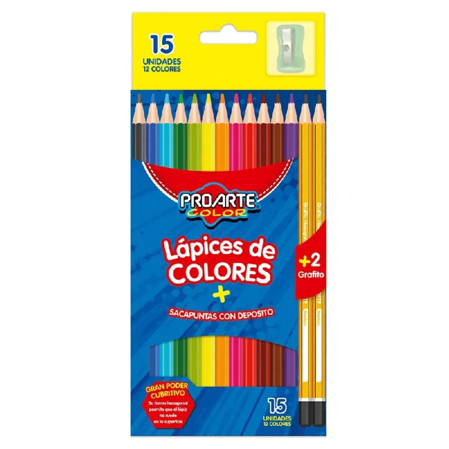 LAPICES DE COLORES FABER-CASTELL GRIP LARGO JUMBO X 12 UNID.