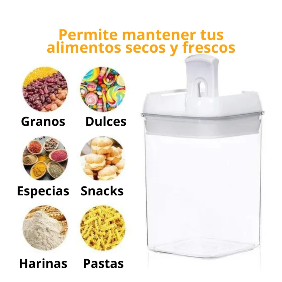 Organizador Refrigerador Cocina Set 7 Contenedores Con Tapa