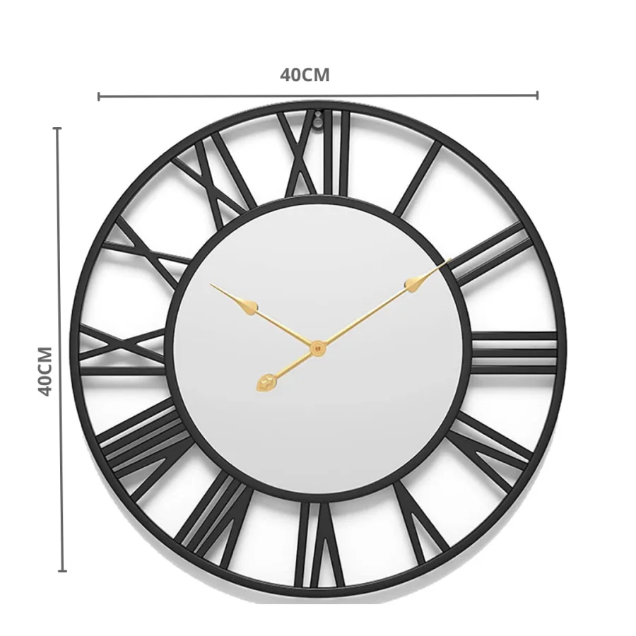 Reloj de cocina a pared redondo gris QUO de 28 cm