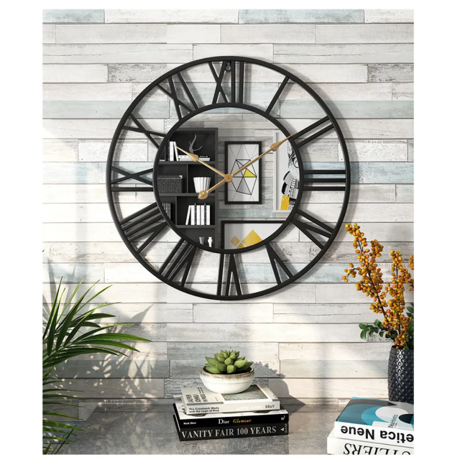 Reloj de cocina a pared redondo gris QUO de 28 cm