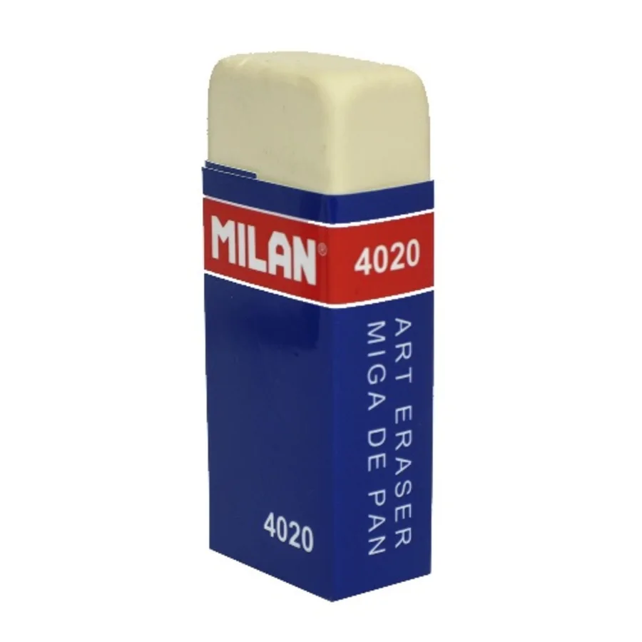 Caja 20 gomas miga de pan 420 rectangulares (blanco y rosa) • MILAN