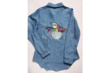 Camisa mezclilla Principito bordado