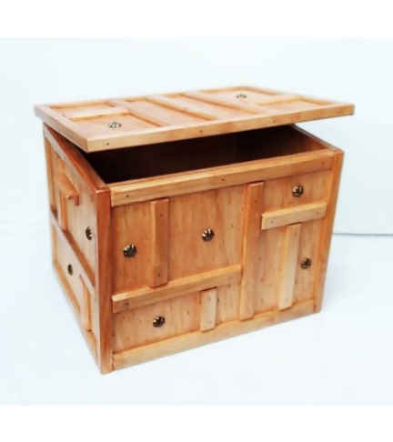 BAUL DE MADERA DISEÑO RUSTICO