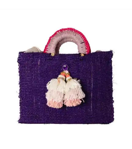 Capazo cuadrado con borla Colección Frida