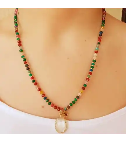 Meghan Accesorios, Modelo Mara, Collar Multicolor