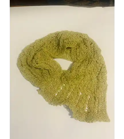cuello tejido hilo de lino (a055)
