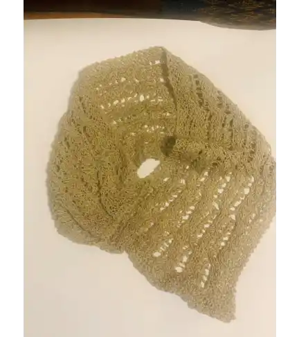 cuello tejido de lino (a053)