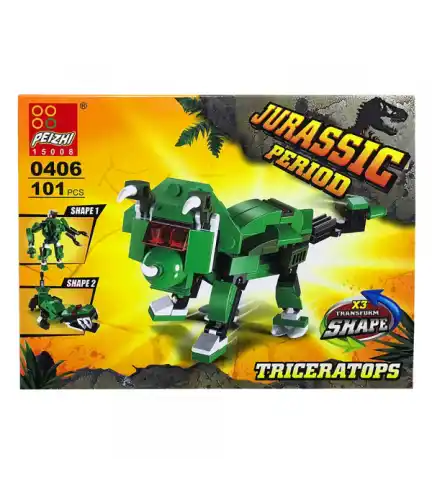 Juego armable dinosaurio 101 pcs 18,5 x14 cms