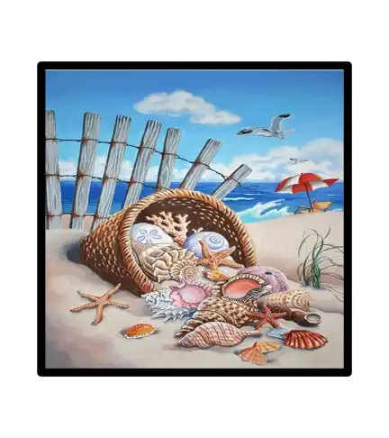 Pinturas de Diamantes Diamond Painting Caracolas 30x30 cms
