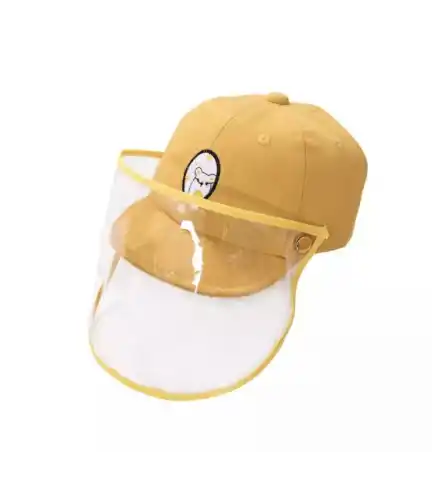 Jockey con Máscara Facial para Bebé - Amarillo