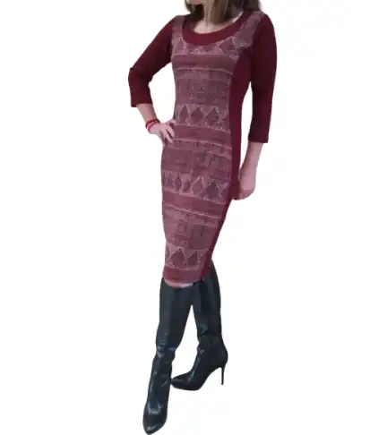 Vestido combinado