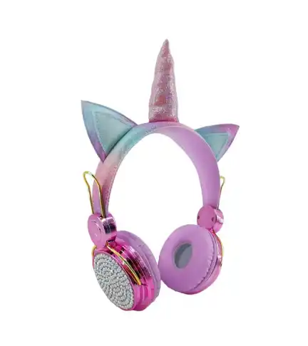 Audifonos Gamer Unicornio Con Micrófono - Videollamadas