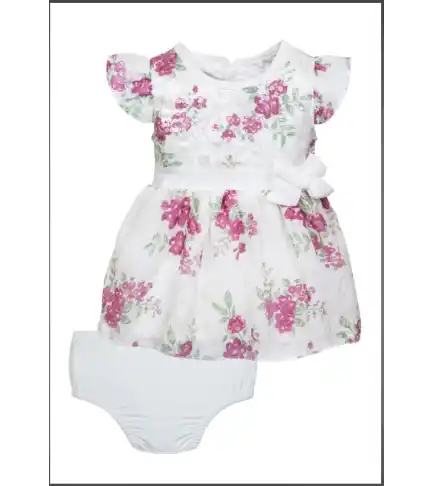 Vestido Bebe Luisa Burdeo 3m, Limonada