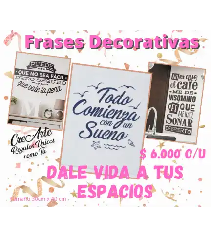 Frases Decorativas Inspiradoras
