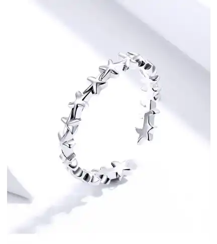 Anillo Estrellas de Mar Plata 925