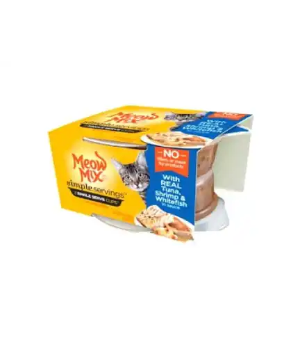 alimento húmedo meow mix atún y camarón 2 unidades