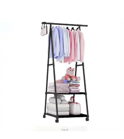 Perchero Organizador Colgador de Ropa con Ruedas