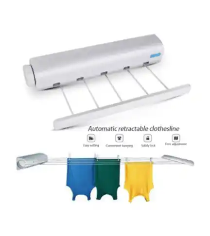 Tendedero Colgador De Ropa 4 Cuerdas Hogar Gris