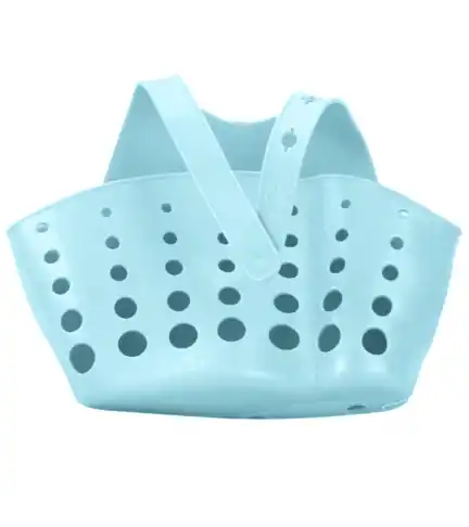 Organizador Cocina Esponja Lavaplatos Celeste