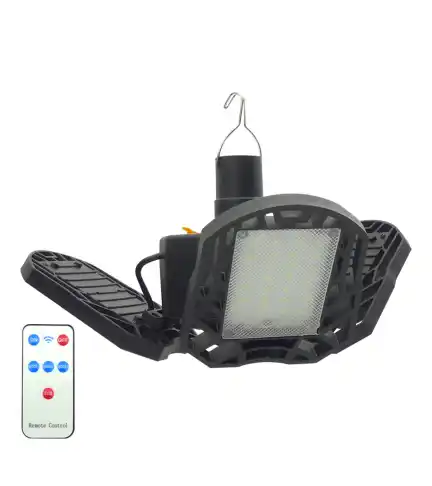 Foco Solar Extensible 3 Placas 72 Led Con Control Remoto