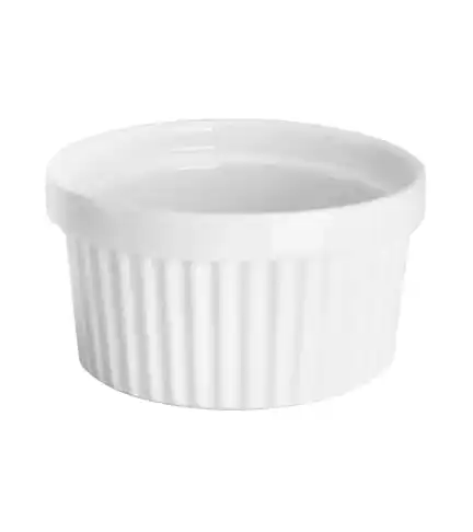 Set 3 Pocillos Loza Blanco 9.7x4.5 CM