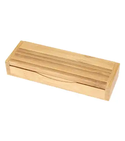 Set 2 Bolígrafo Lápiz Estuche de Bambú Deluxe
