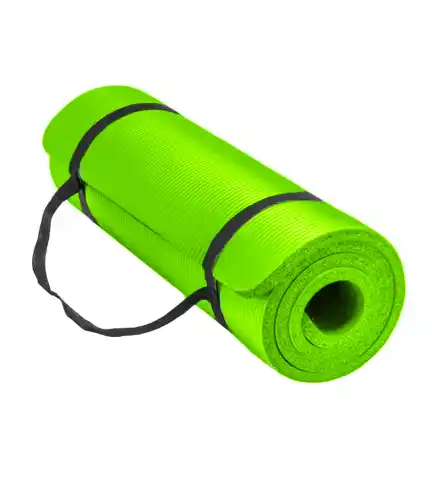 Mat Alfombrilla Yoga Pilates Colchoneta de Ejercicio 8 MM Verde