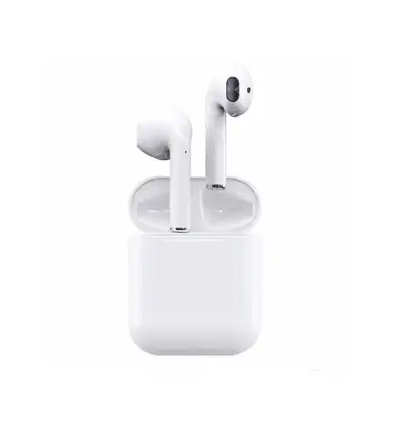 Audífonos Inalámbricos Bluetooth Táctil I12 Tws Blanco