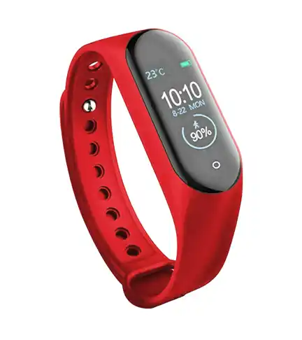 Reloj Inteligente Smart Band Bluetooth Rojo M3