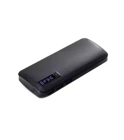Batería Emergencia Power Bank 20.000 MHZ 3 Puertos Negro