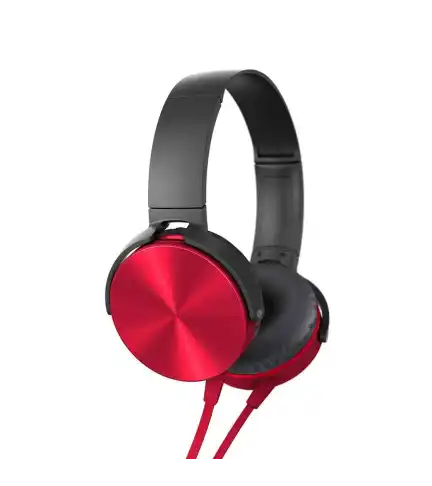 Audífono Plus Extra Bass Rojo con Cable Premium