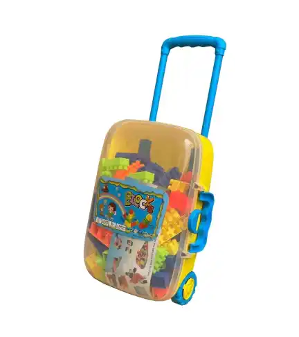 Maleta Infantil Niños Lego 54 piezas 21x32 CM