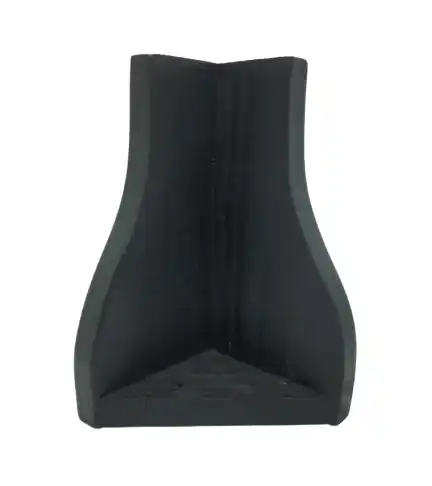 Set 2 Patas Cama Sillón Tipo Europeo 20 CM Negro