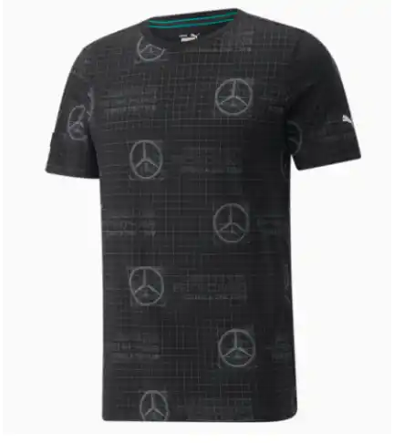 Polera Puma Con Estampado Y Logotipo Mercedes F1
