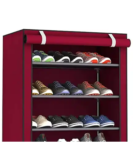 Closet Organizador Armable de Tela Wine Red 175 cm