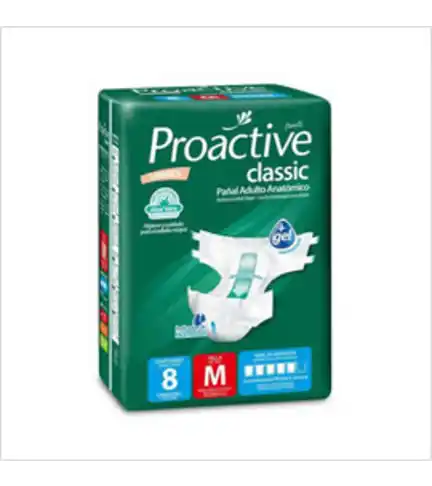Pañal Adulto Proactive Classic talla M (paq c/8 un)