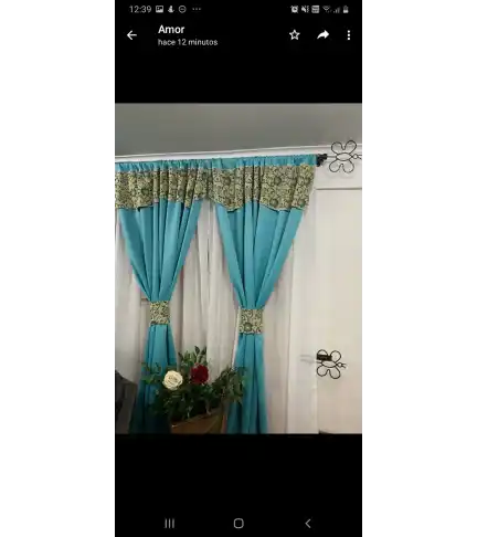 Cortinas de tela sunout (engomada)