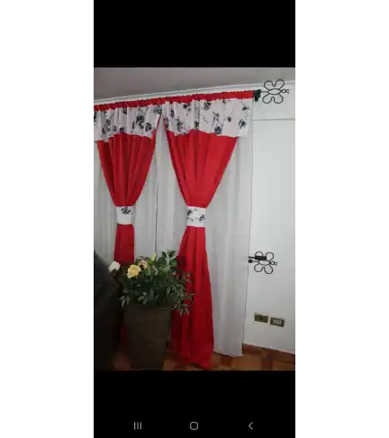Cortinas de tela sunout (engomada)