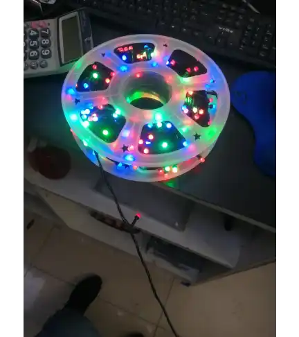 Luces navideñas de colores 50m