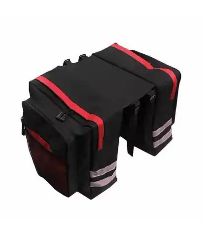 Bolso Bicicleta Organizador Tela 70x30x12 CM Rojo