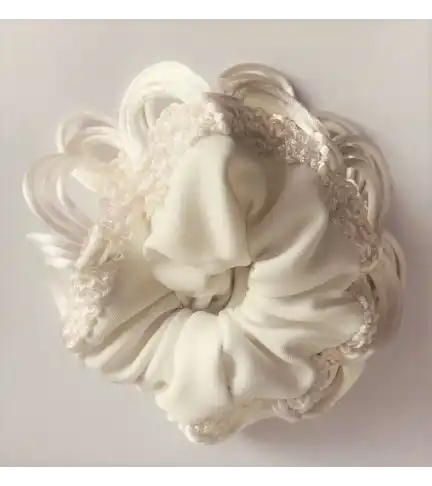 collet de tela hecho a mano diseño exclusivo a956