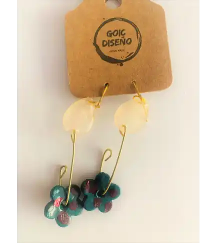 aros de porcelana hechos a mano diseño exclusivo a958