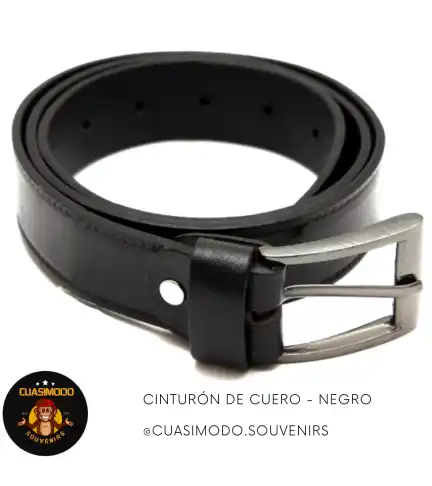 Cinturón de Cuero - Negro.