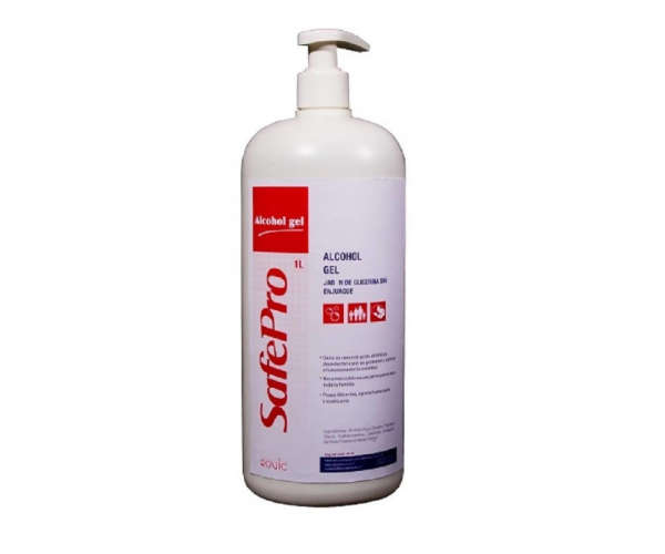 Alcohol Gel SafePro 1 Litro c/Dosificador
